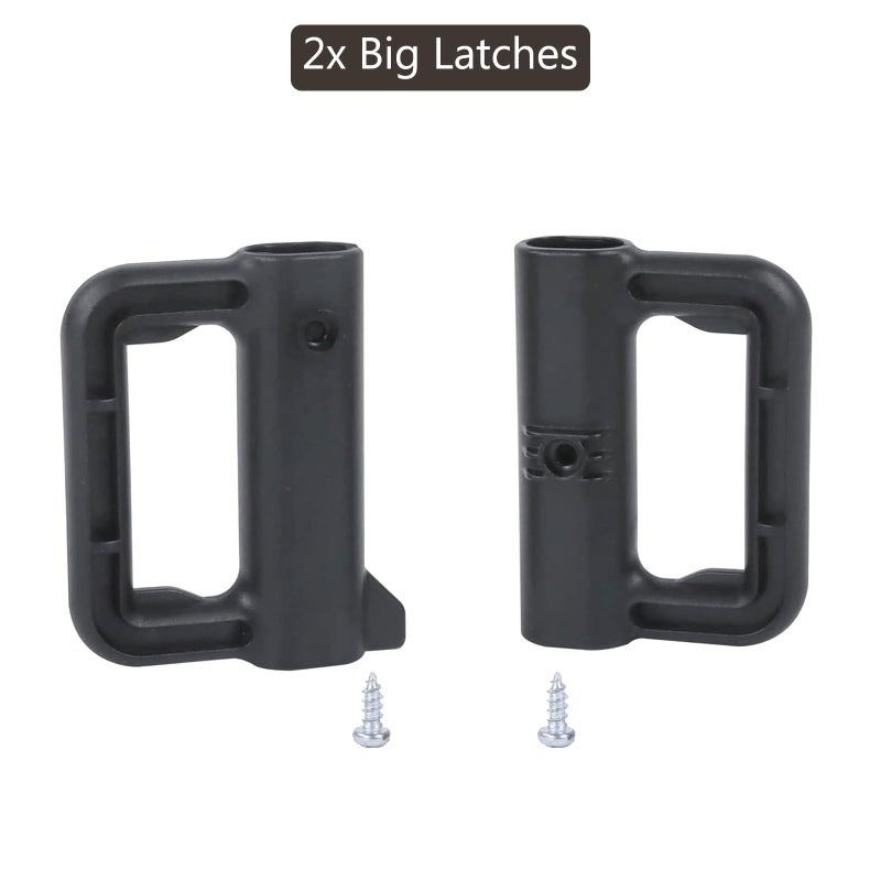 Bingguz Retractable Baby Gate Hardware Replacement Parts Kit for Mesh Dog Gate Full Set Wall Mounting Accessories Brackets Screws and Anchors (Black) - Image 5